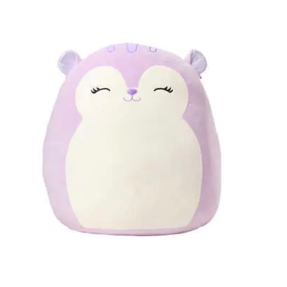 Kellytoy Sydnee The Purple Squirrel Squishmallow Pillow Stuffed Plush Toy 16in - Picture 1 of 7